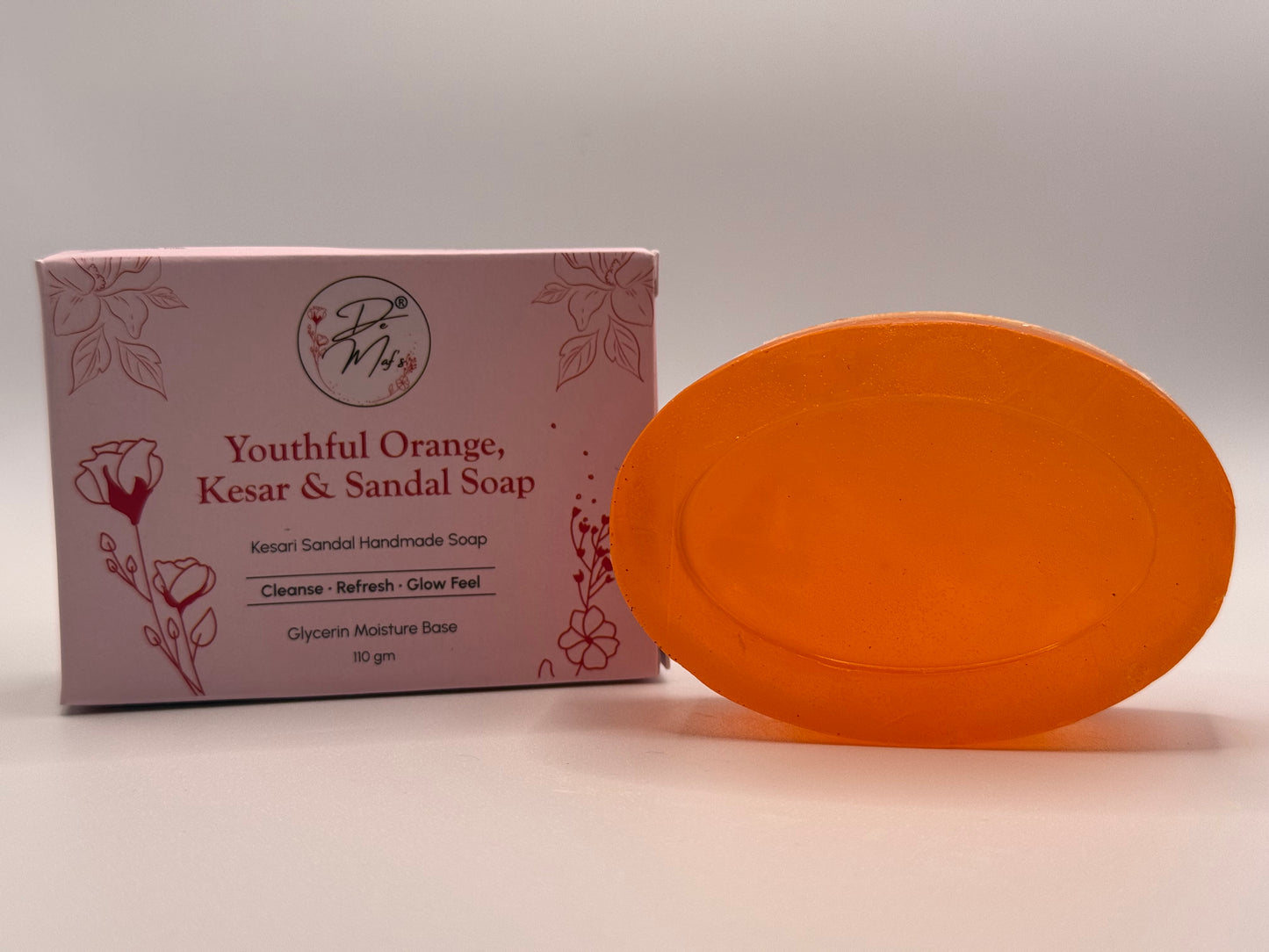 Demaf's Youthful Orange, Kesar & Sandal Soap.