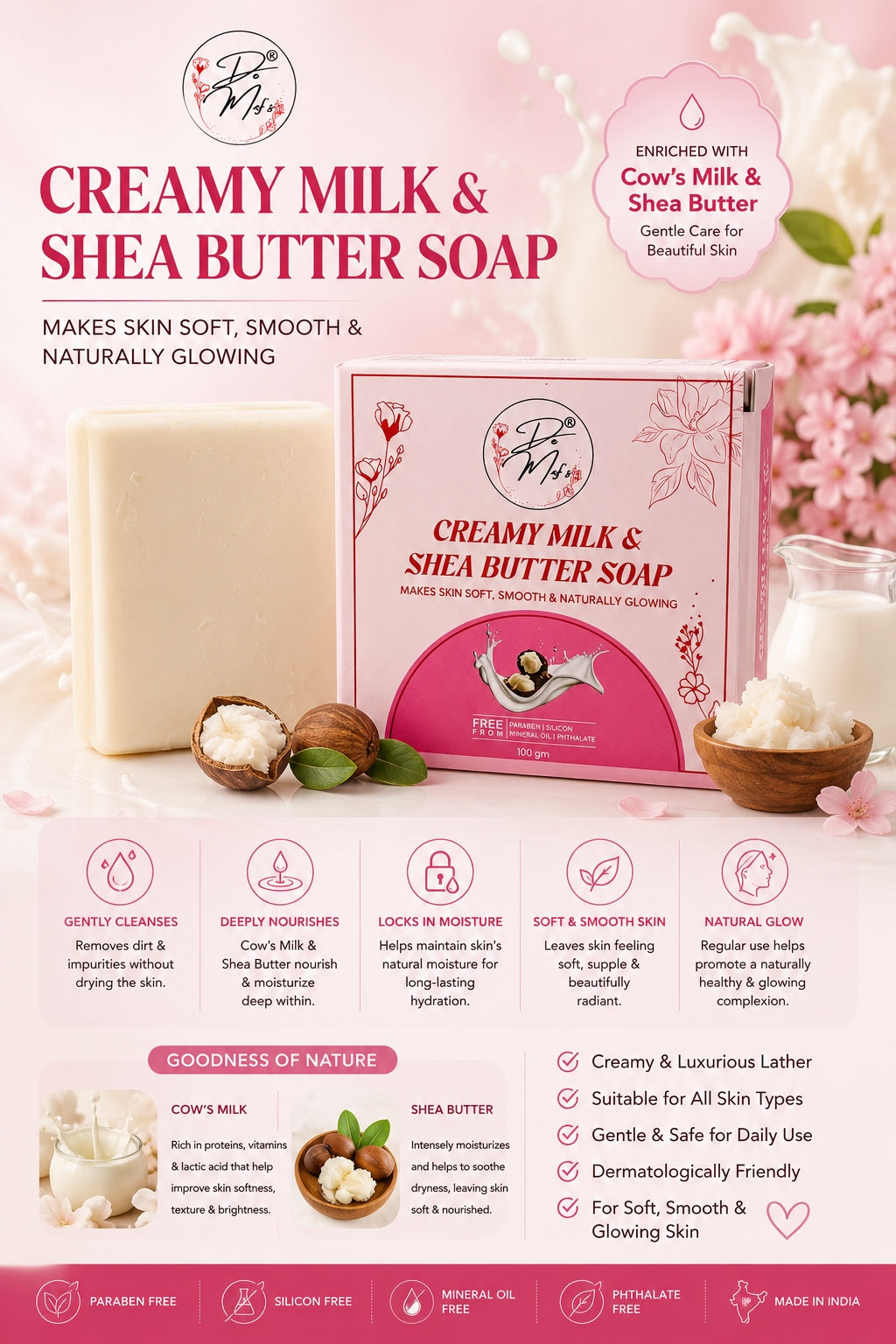 Demaf's Creamy Milk & Shea Butter Soap