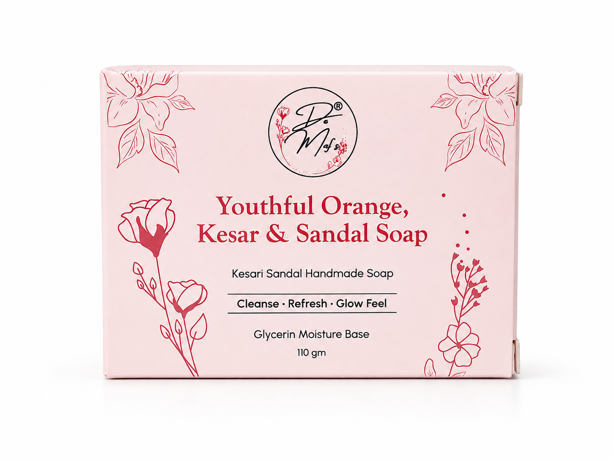 Demaf's Youthful Orange, Kesar & Sandal Soap.